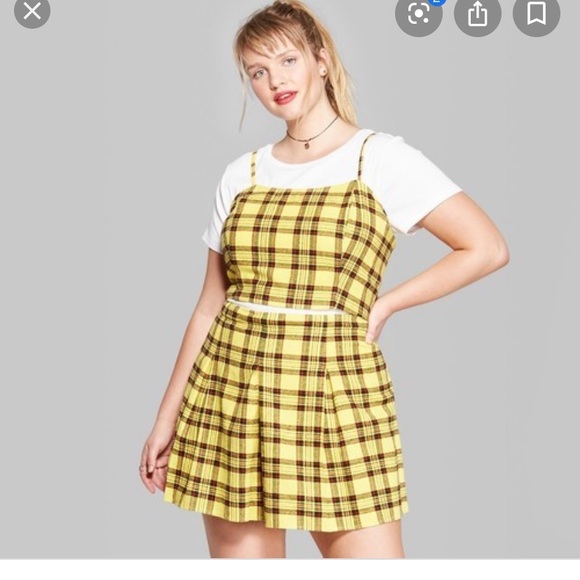 wild fable Other - NWOT 2 Piece Set Wild Fable Yellow Blck Red Plaid